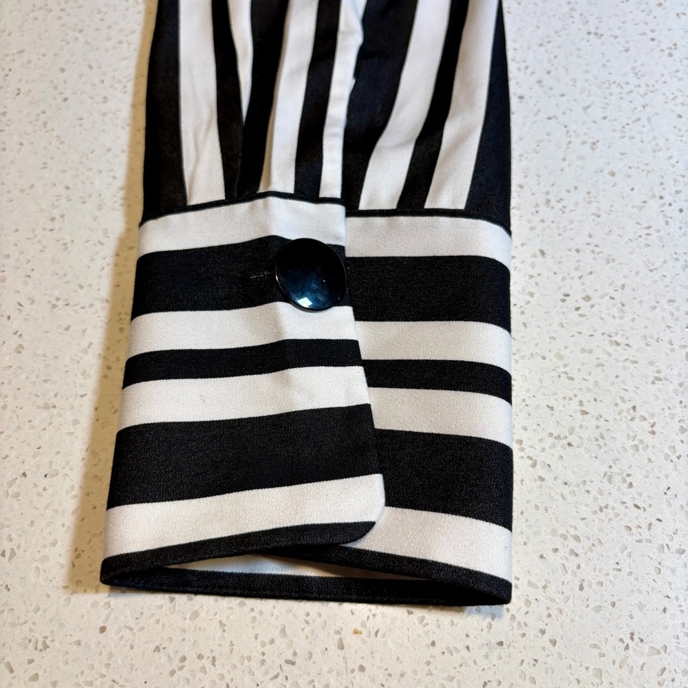 Akris Punto Striped Shirtdress Tunic Size 8 - Picture 7 of 10